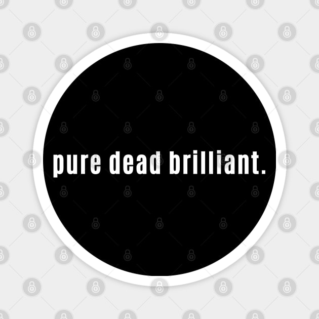 Pure Dead Billiant Full Stop - It's Awesome in Scotland Magnet by allscots